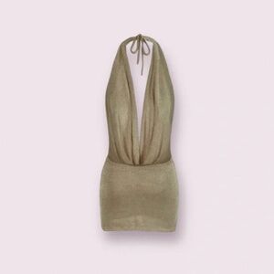 Beach Halter Knit Cover Up